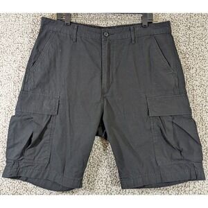 Levis Cargo Shorts‎ Mens Size 36 Black Rip Stop